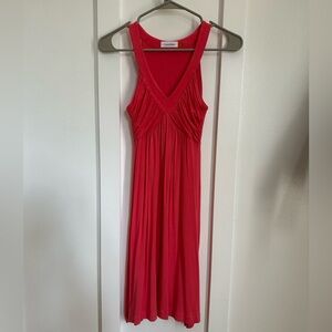 Calvin Klein Coral midi dress, size 2